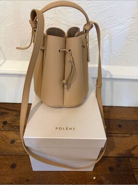 Polène Beige Bucket Bag Mini Huit